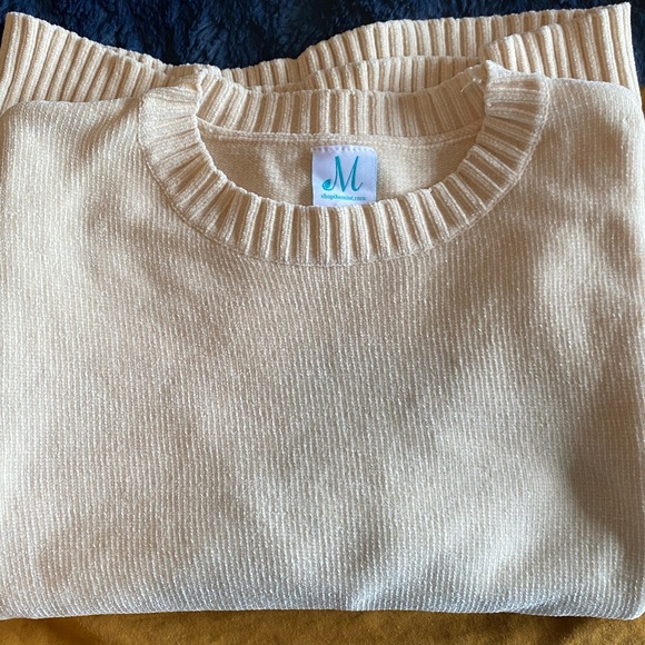 Mint - Get Involved White Chenille Sweater - size Small - Picture 4 of 8